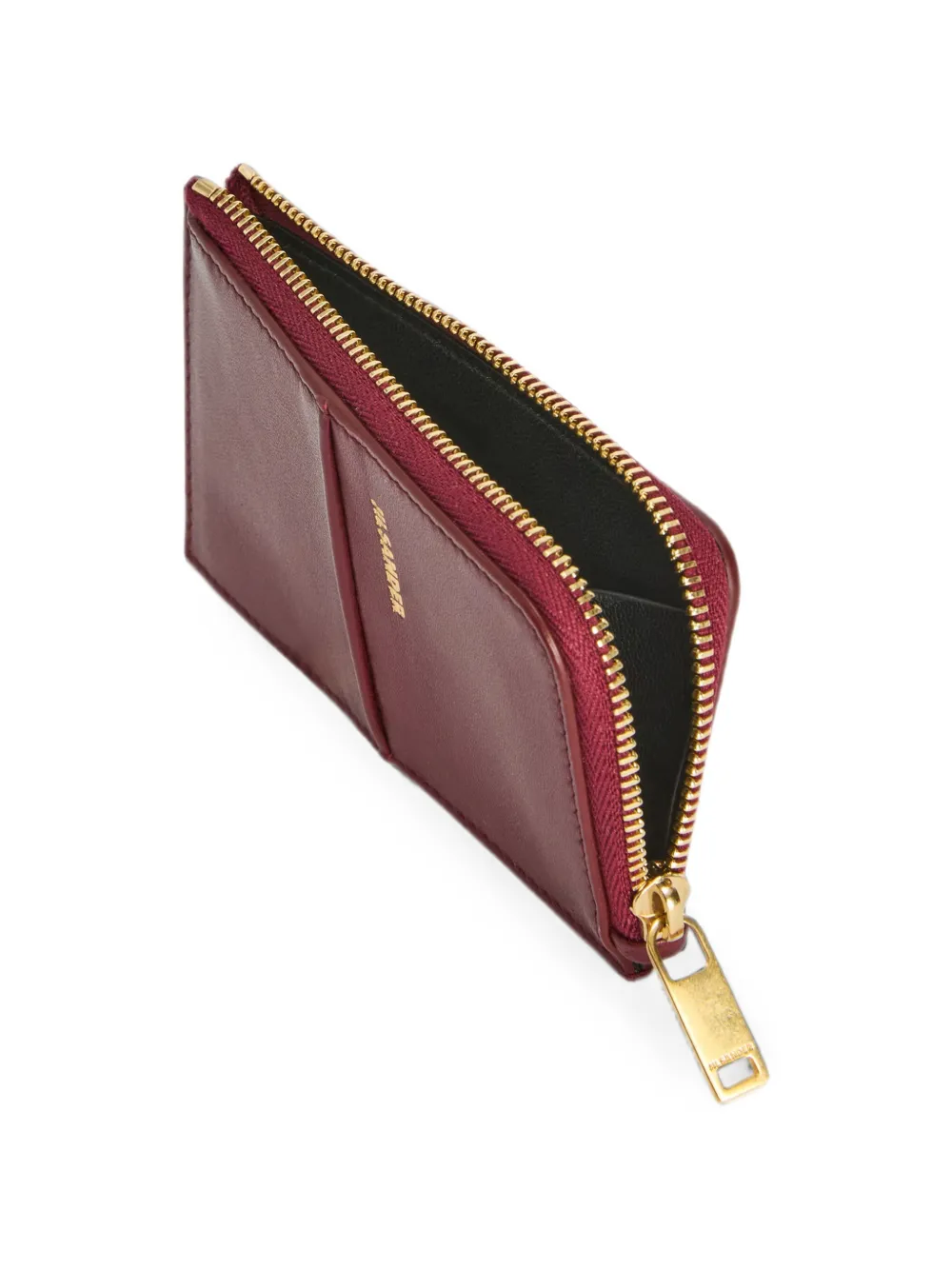 Jil Sander Linea kleine portemonnee Rood
