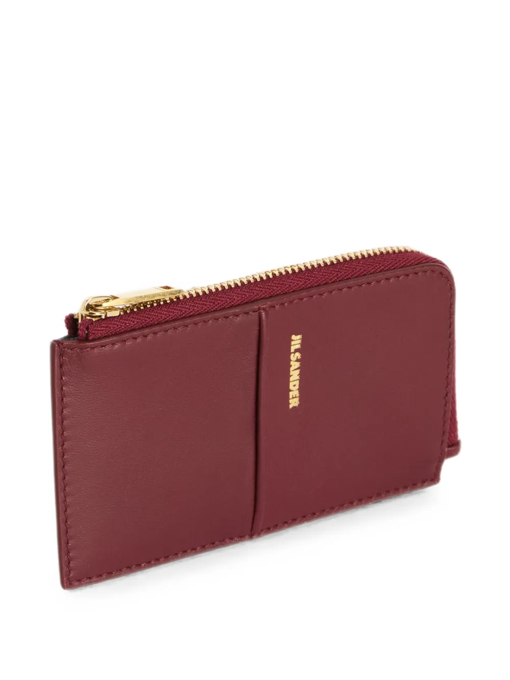 Jil Sander Linea kleine portemonnee Rood