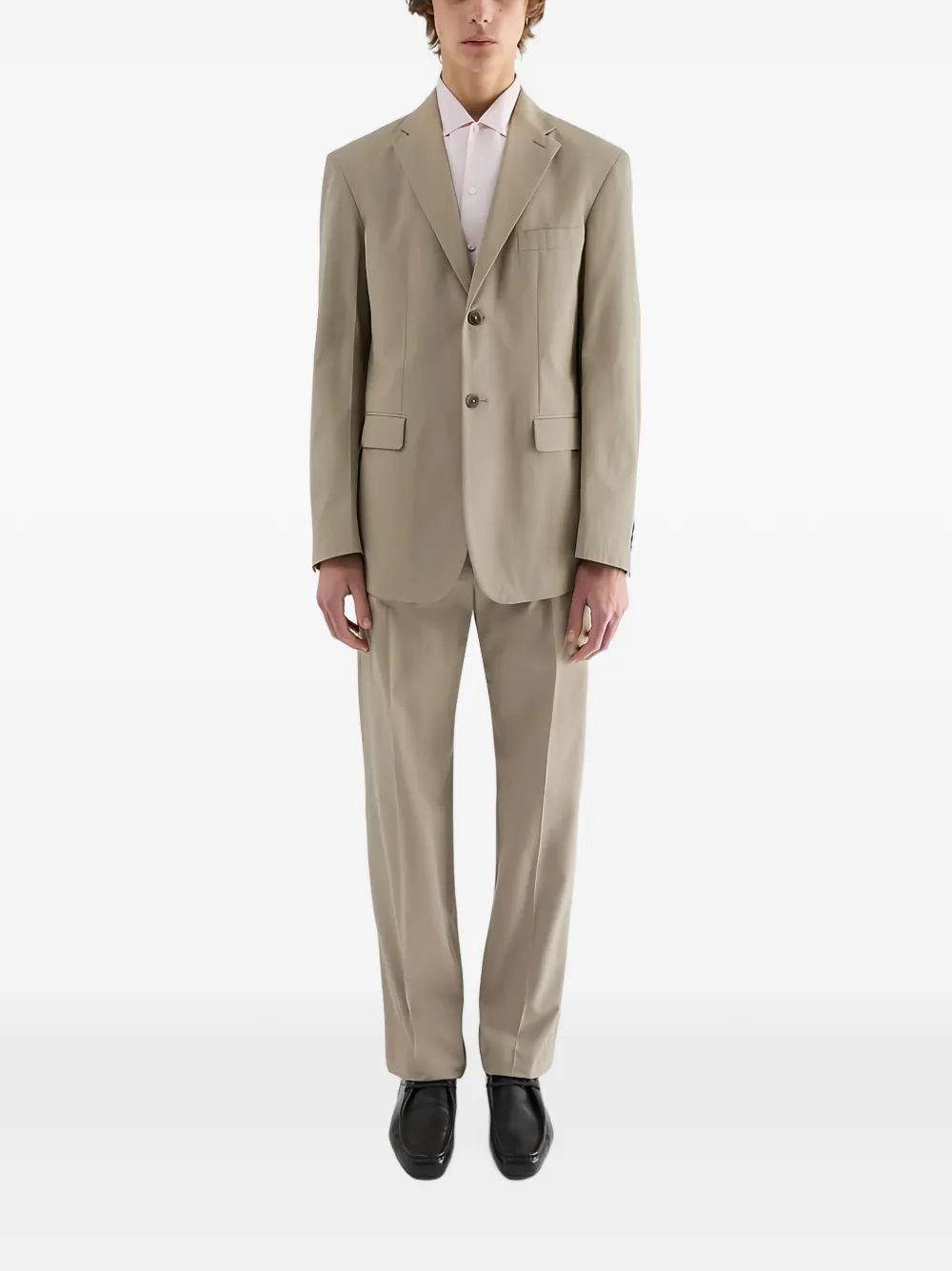 Jil Sander Broek met katoenen boren Beige