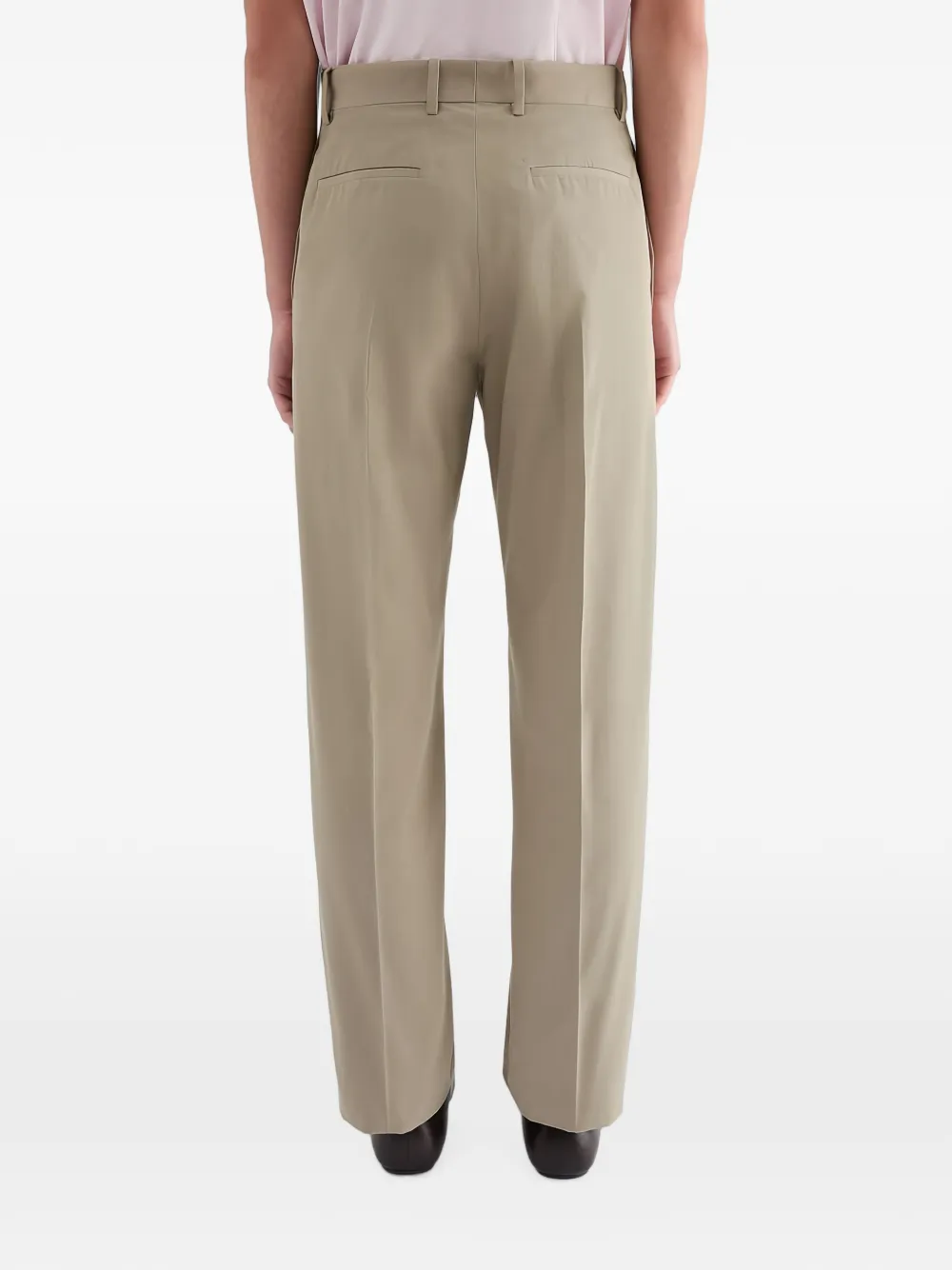 Jil Sander Broek met katoenen boren Beige