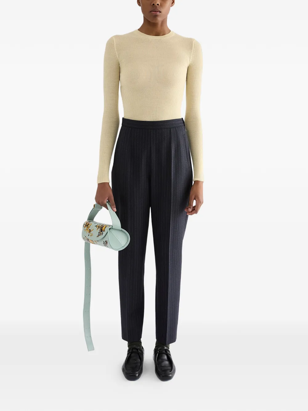 Jil Sander Geribbelde sweater Geel
