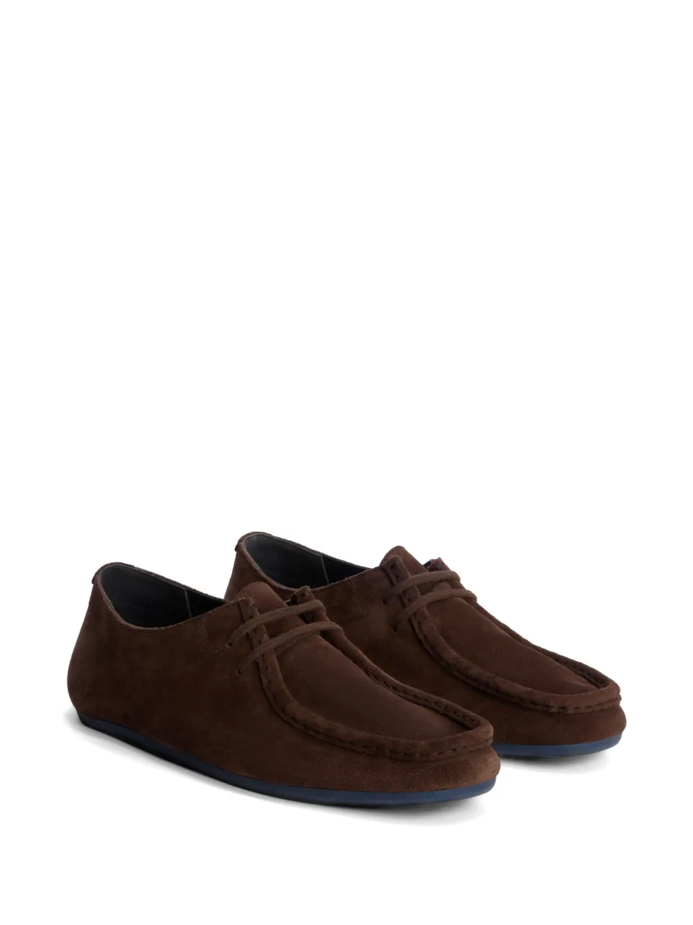 Jil Sander Hood loafers met veters Bruin