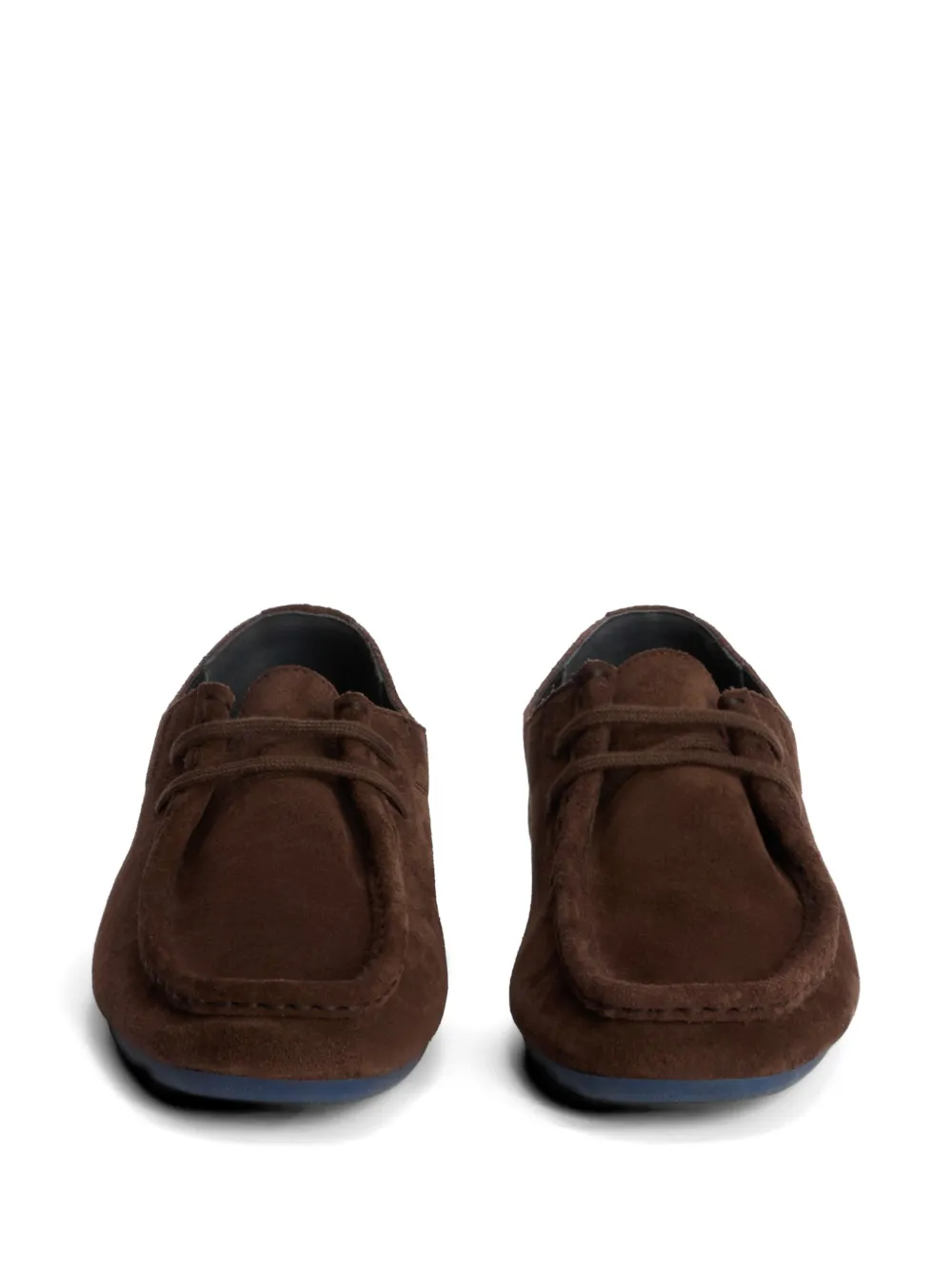 Jil Sander Hood loafers met veters Bruin