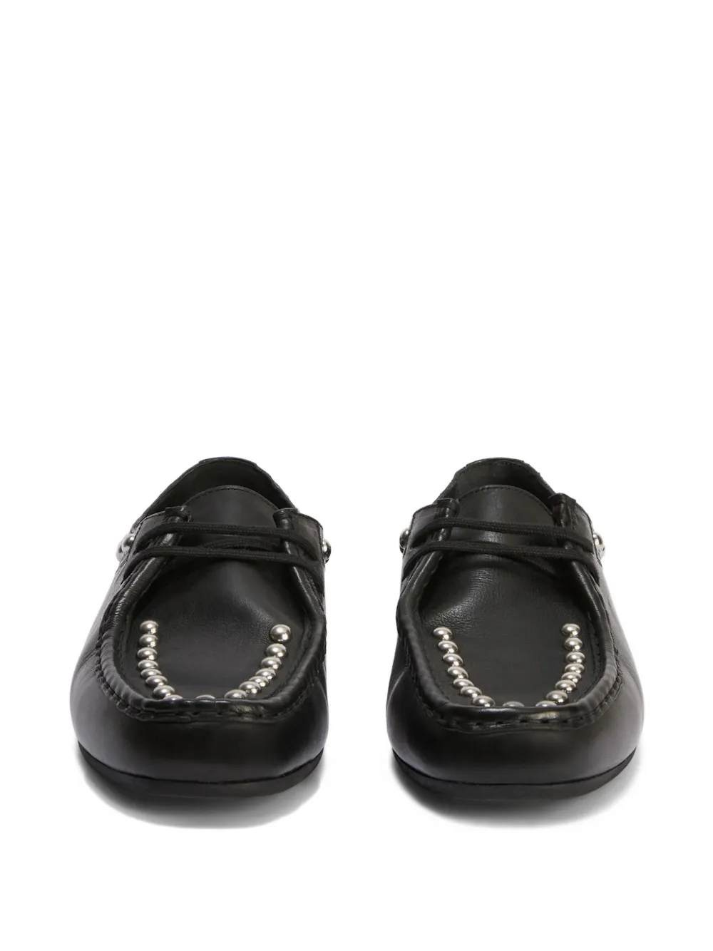 Jil Sander Hood loafers verfraaid met studs Zwart