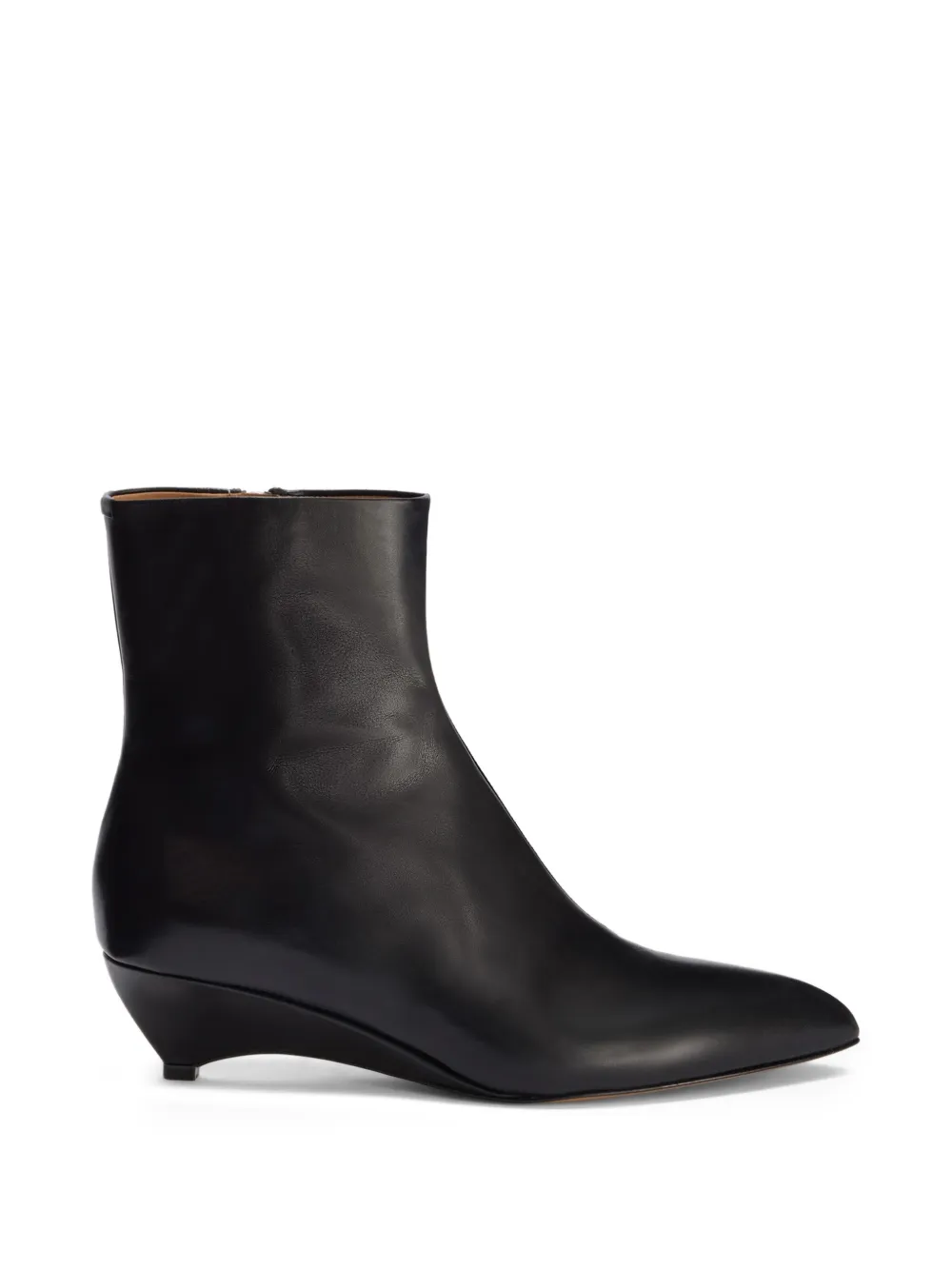 Jil Sander Stiefel mit spitzer Kappe - Schwarz