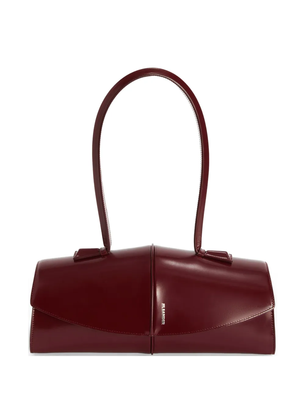 Jil Sander Borsa a spalla Linea in pelle - Rosso