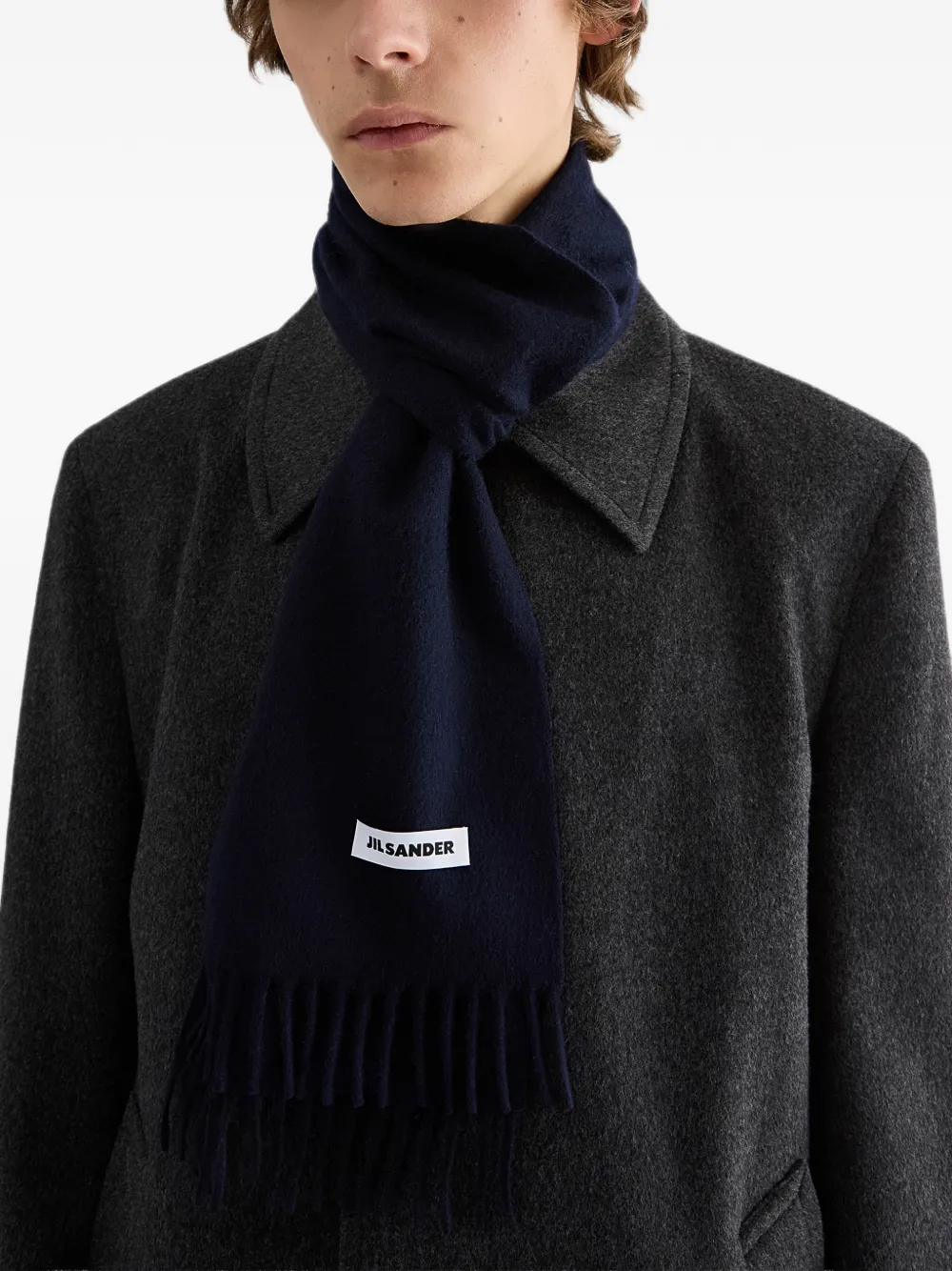 Jil Sander Wollen sjaal Blauw