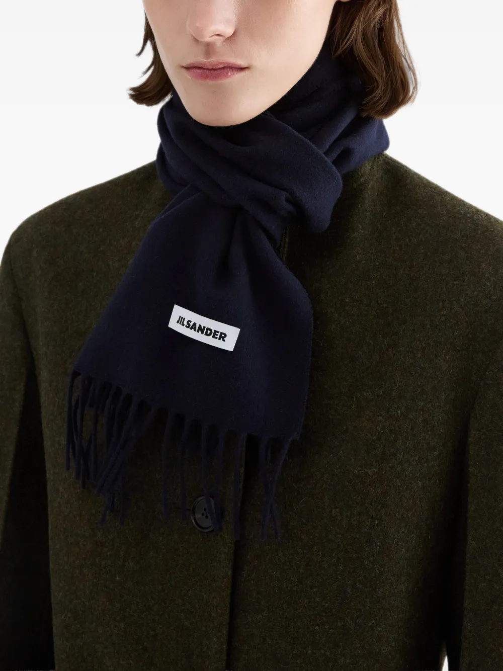 Jil Sander Wollen sjaal Blauw