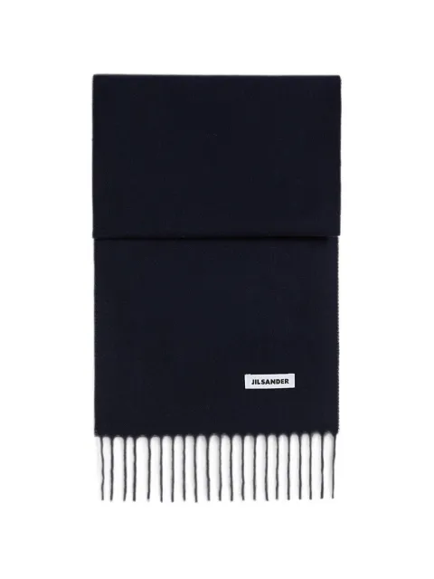 Jil Sander slim wool scarf