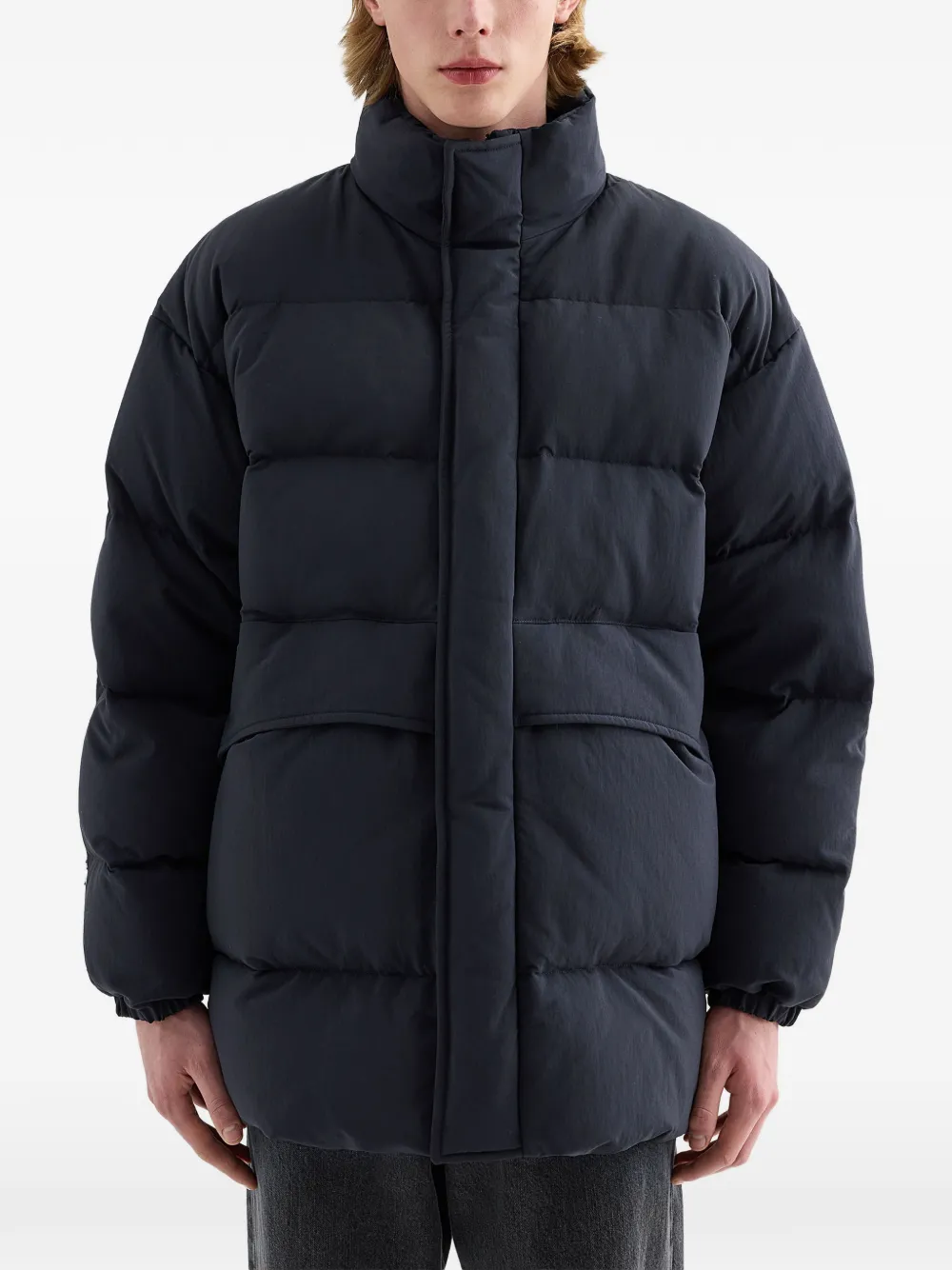 Jil Sander Gewatteerde donsjas Blauw