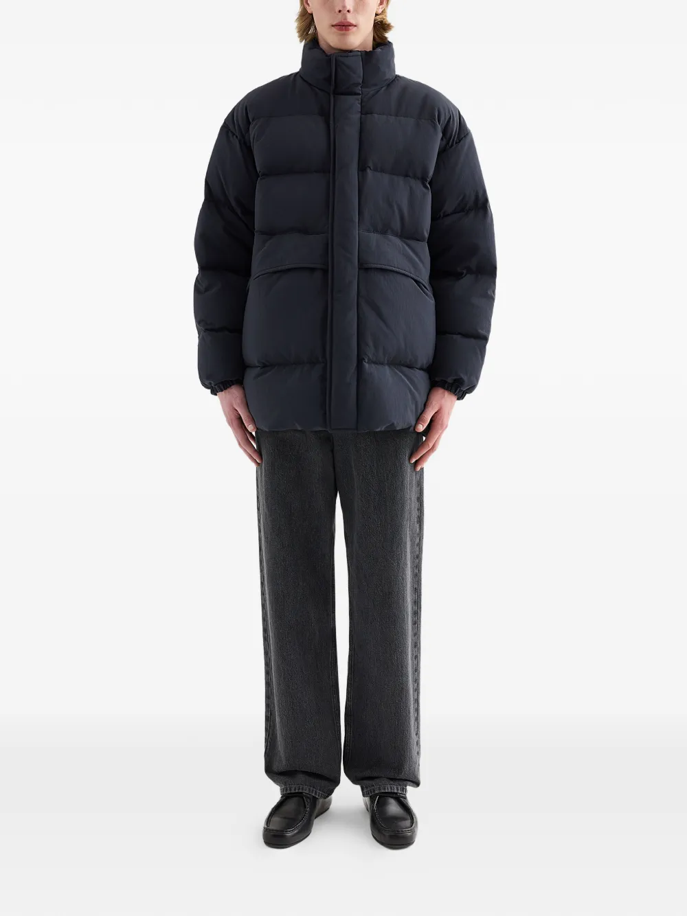 Jil Sander Gewatteerde donsjas Blauw