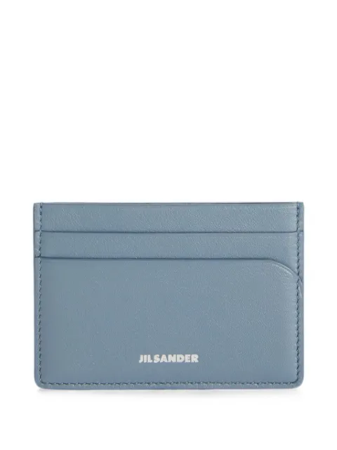 Jil Sander logo-embossed leather card holder