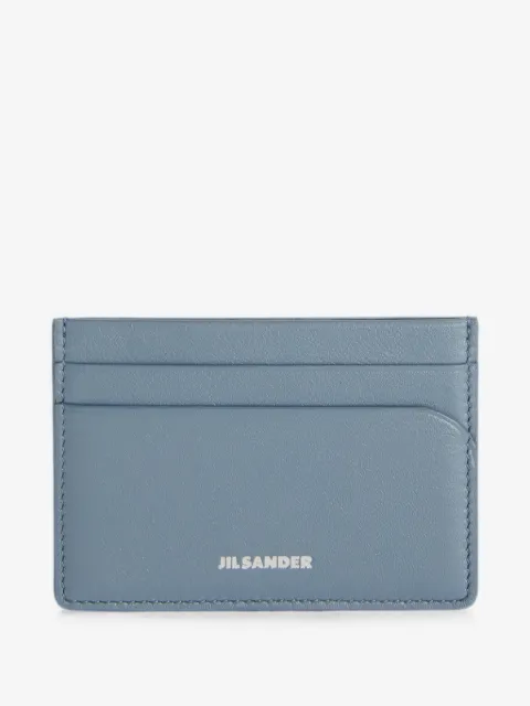 Jil Sander logo-embossed leather card holder