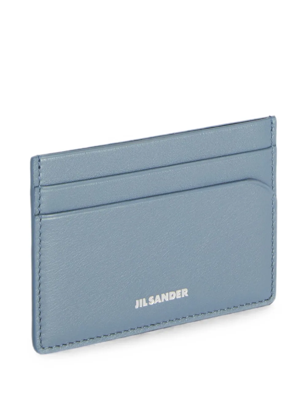 Jil Sander Leren pasjeshouder Blauw