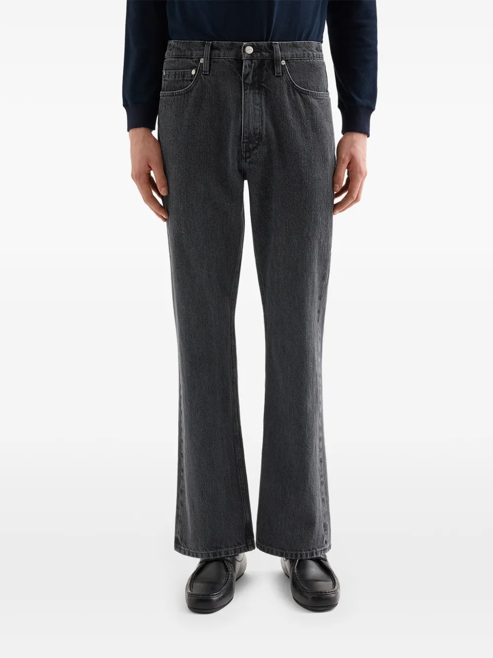 Jil Sander Flared lichtgewicht denim broek Grijs