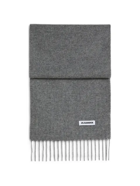 Jil Sander slim wool scarf