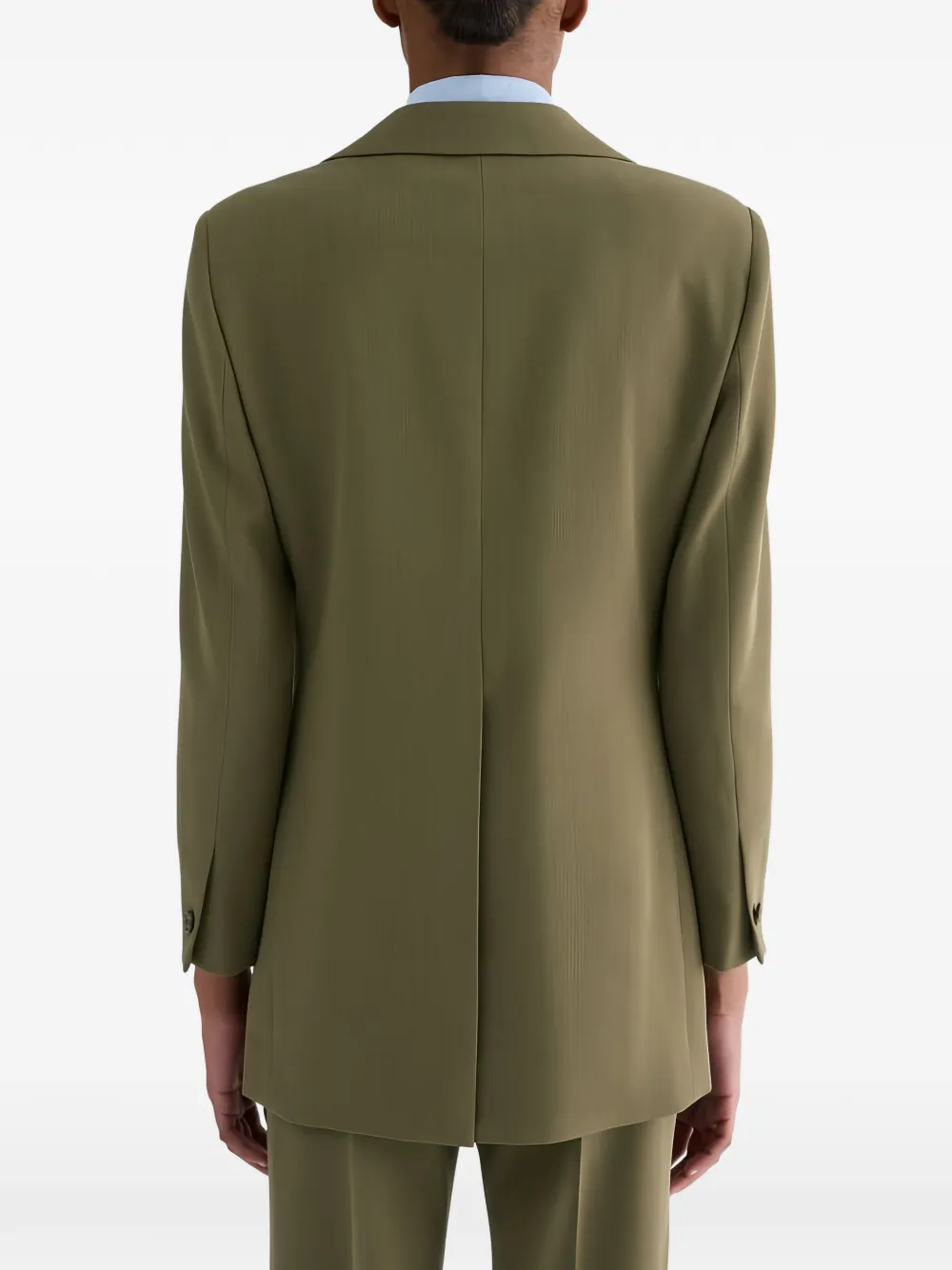 Jil Sander Wollen blazer met enkele rij knopen Groen