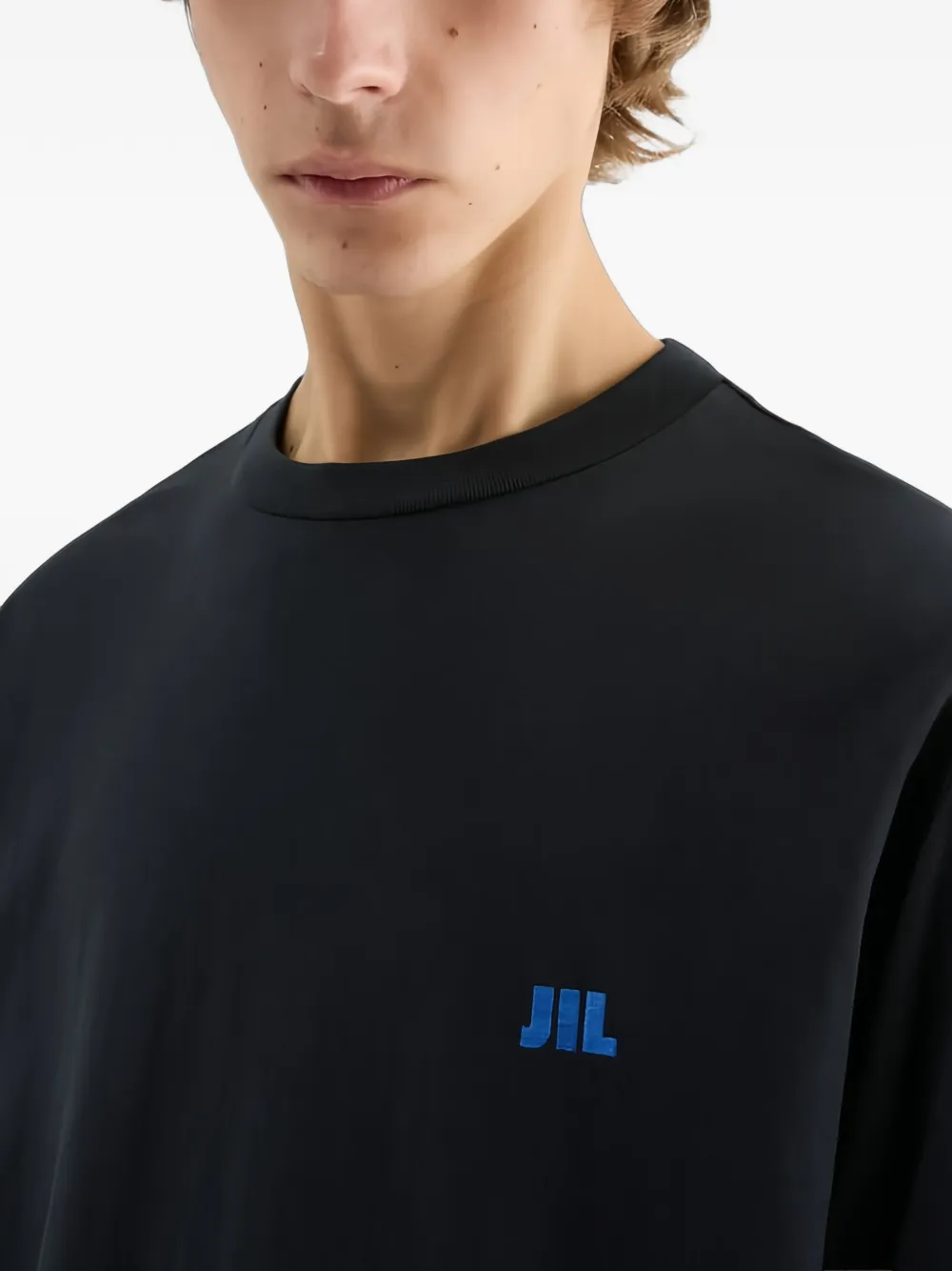Jil Sander Jil T-shirt met logo Blauw