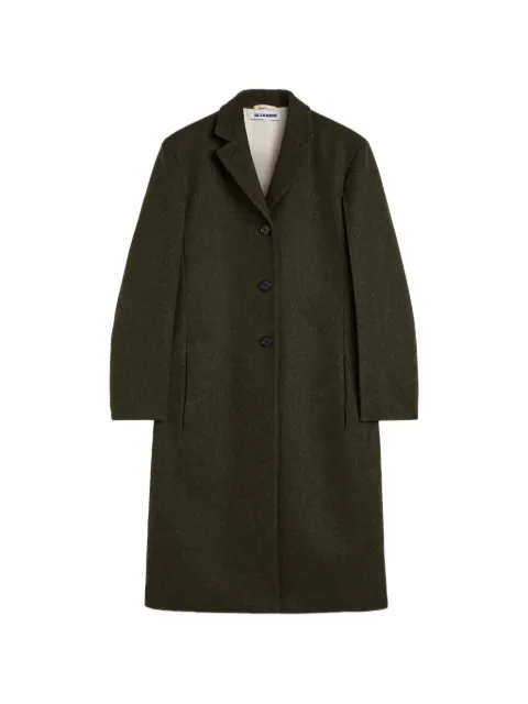 Jil Sander manteau droit à simple boutonnage