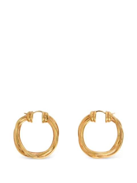 Jil Sander aretes Tangle con detalle de nudo