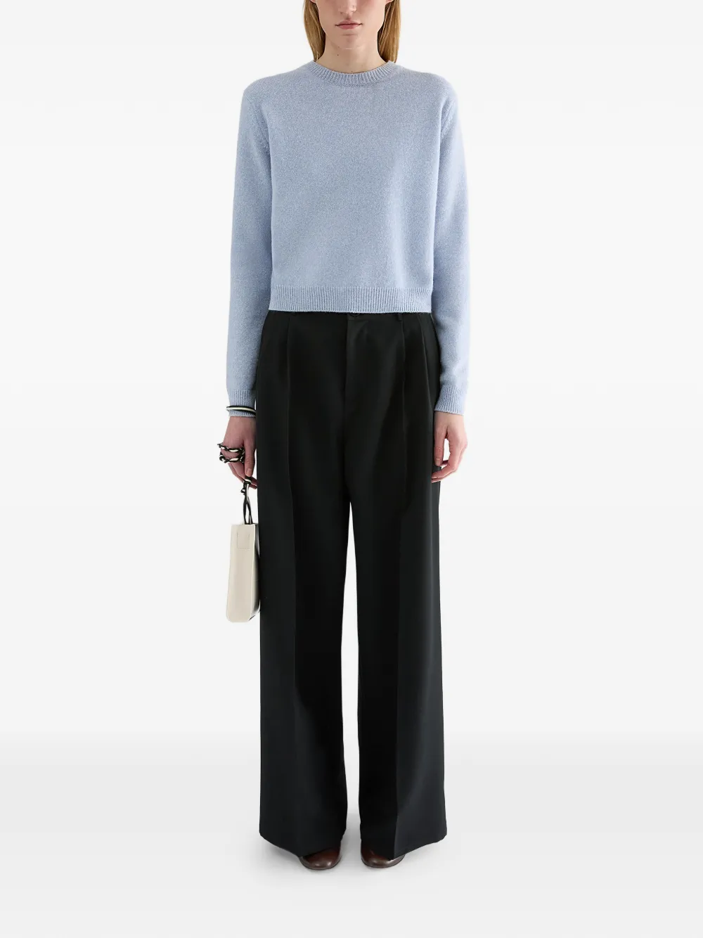Jil Sander Trui met ronde hals Blauw
