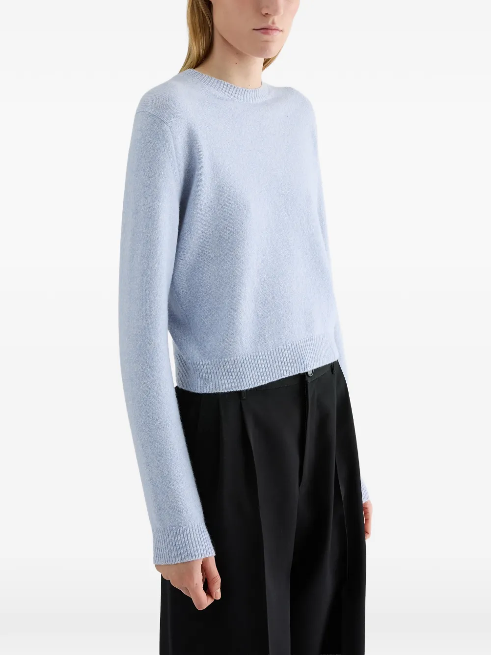 Jil Sander Trui met ronde hals Blauw