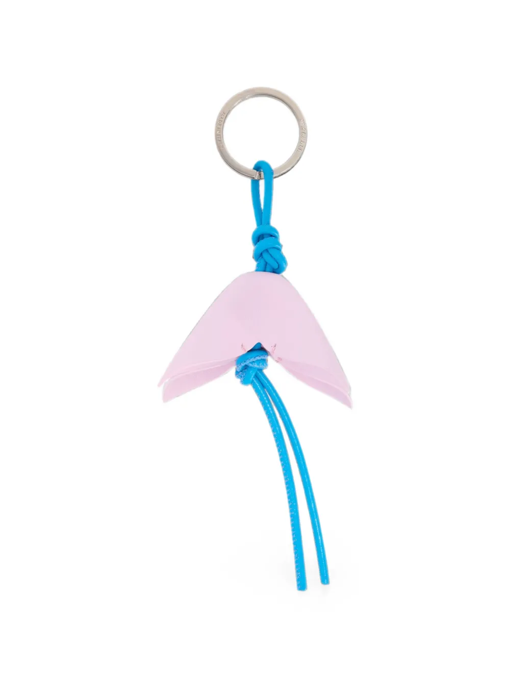 Jil Sander Bellflower Charm Keyring In Pink