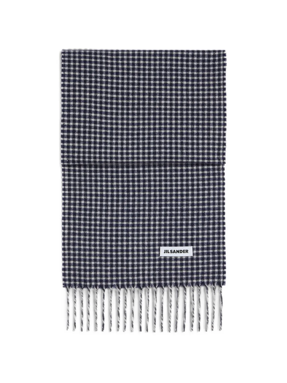 Jil Sander Sciarpa a quadretti - Blu
