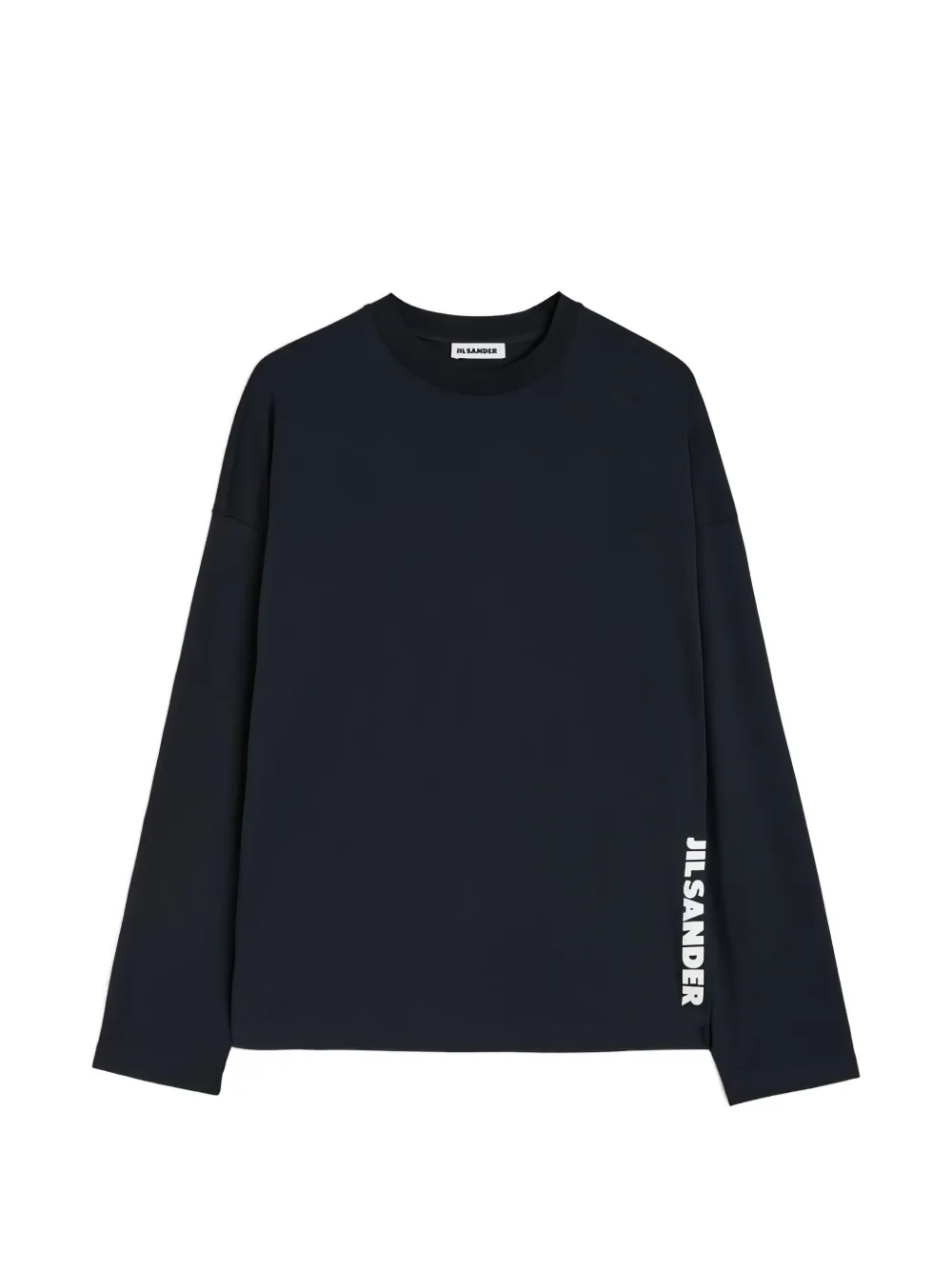 Jil Sander Boxy-fit T-shirt met logo-print Blauw