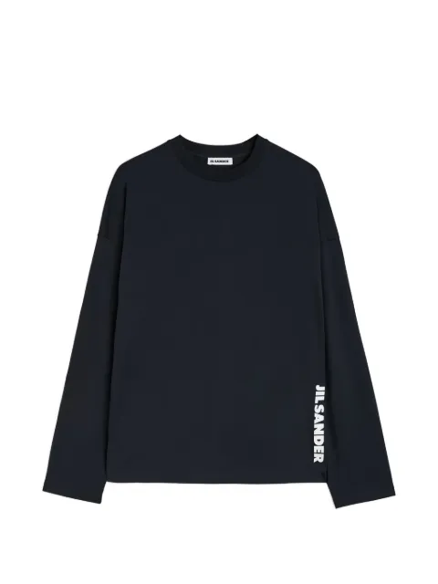 Jil Sander playera con logo estampado