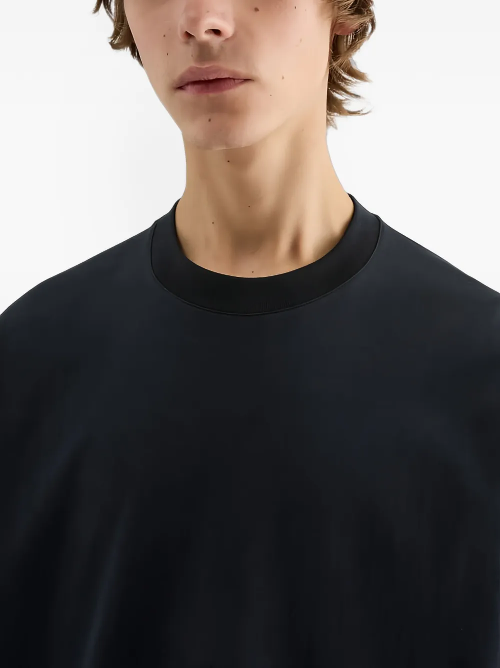 Jil Sander Boxy-fit T-shirt met logo-print Blauw