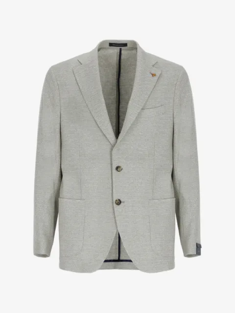 LATORRE micro-pattern cotton blazer