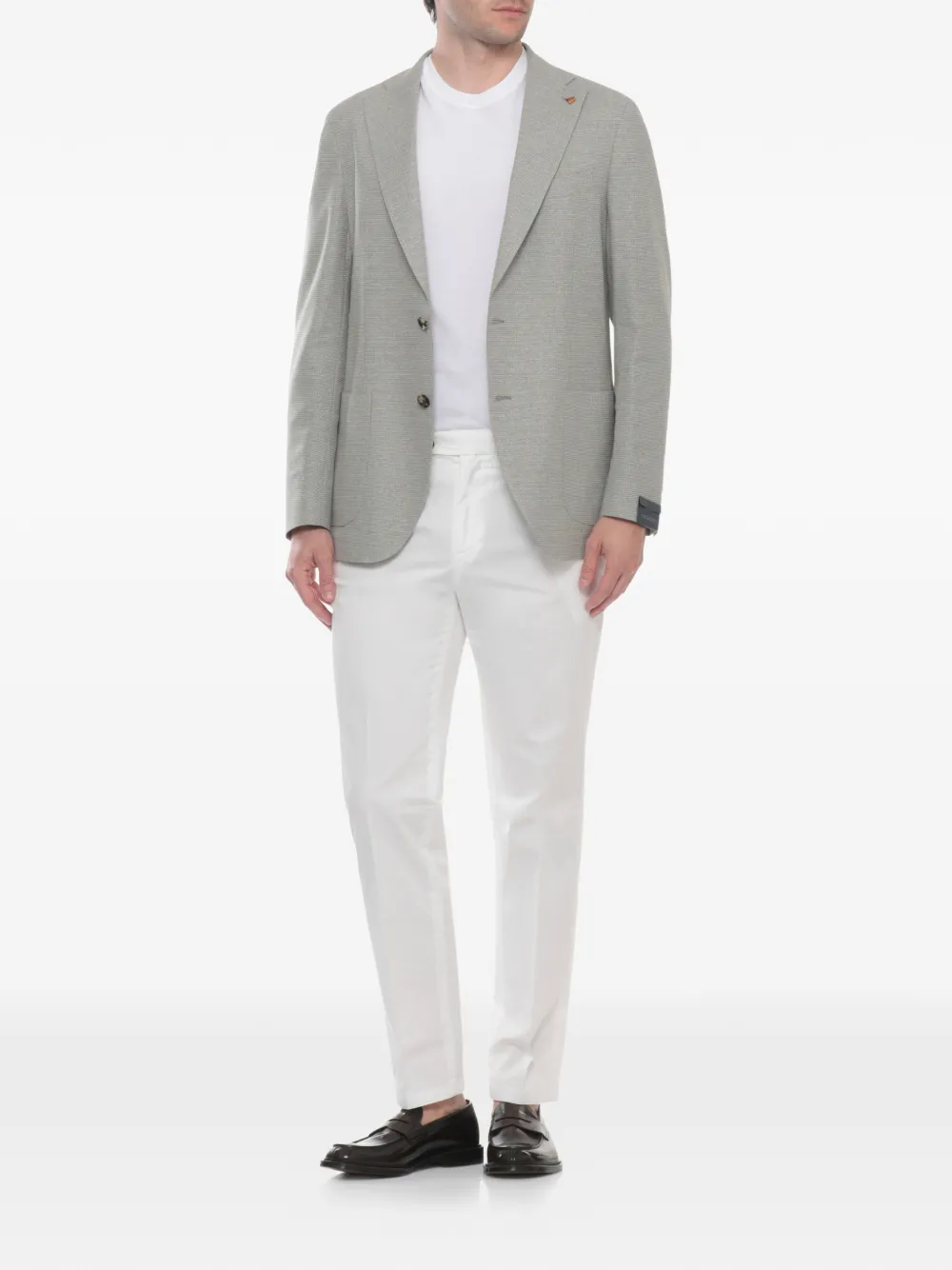  Latorre Blazer à Motif En Coton - Vert 