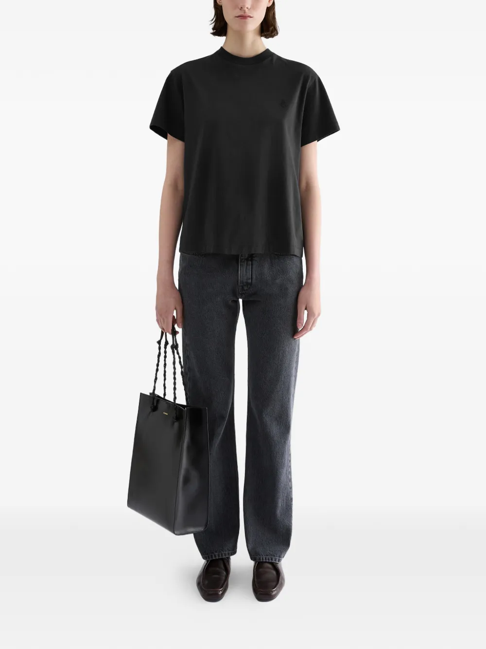 Jil Sander Drie T-shirts met korte mouwen Zwart