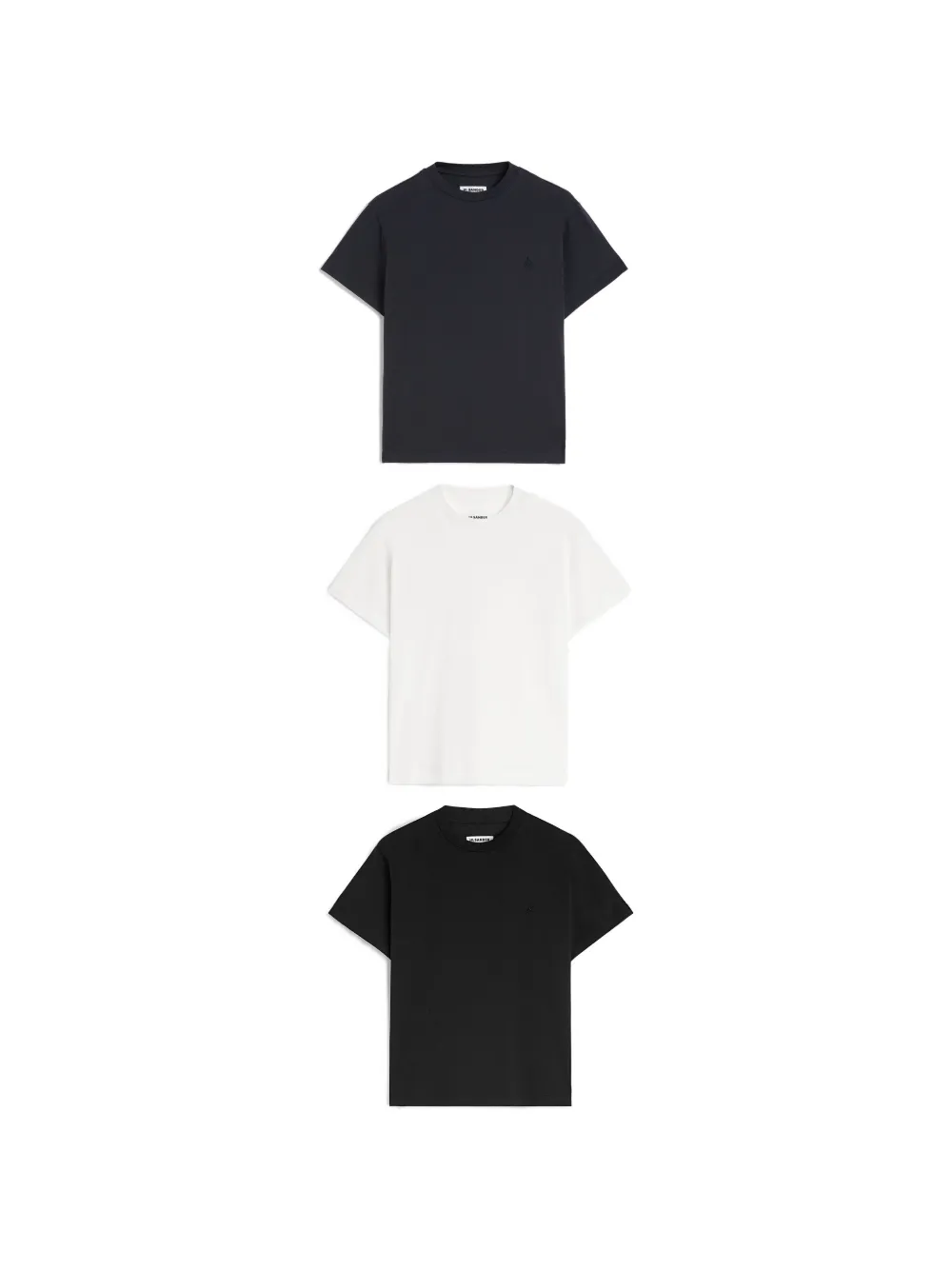 Jil Sander short-sleeves T-shirt (set of three) - Schwarz
