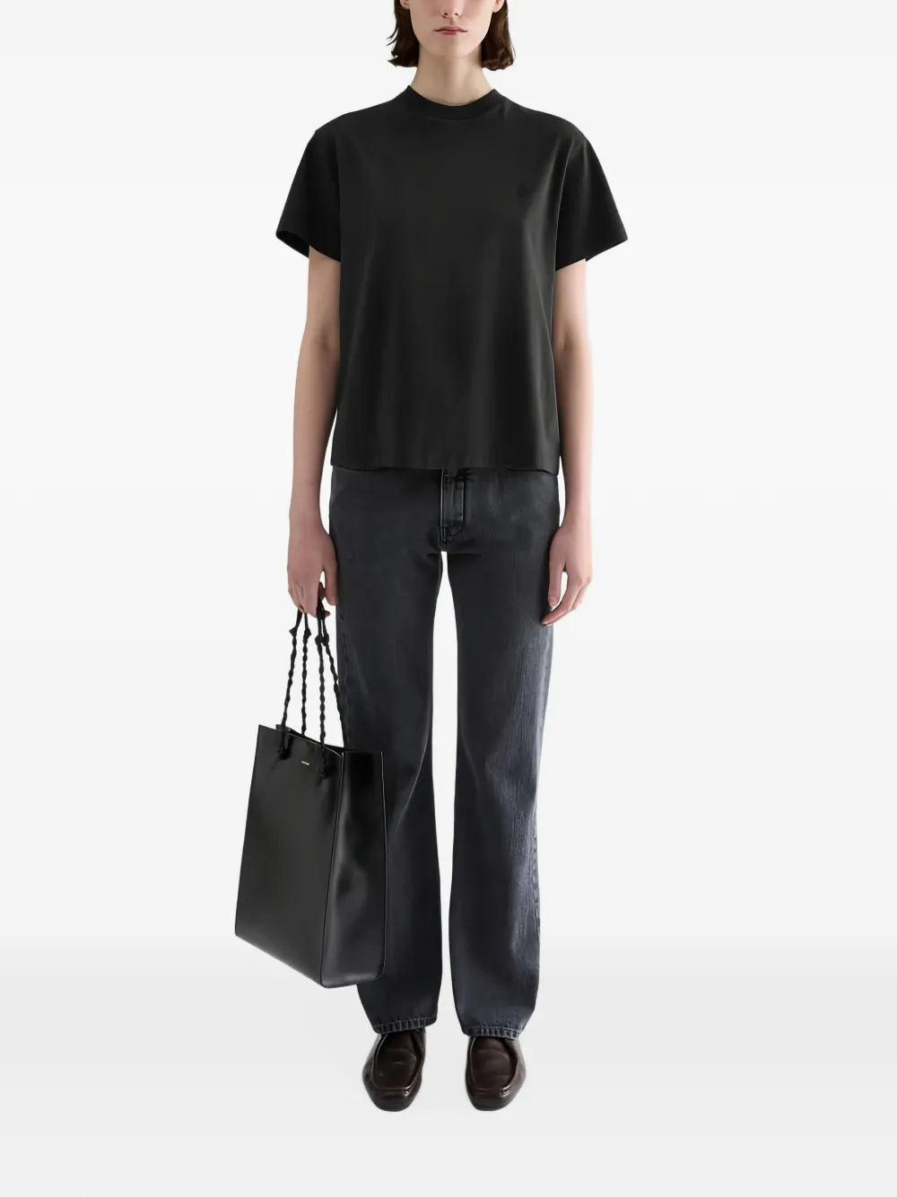 Jil Sander Drie T-shirts met korte mouwen Zwart