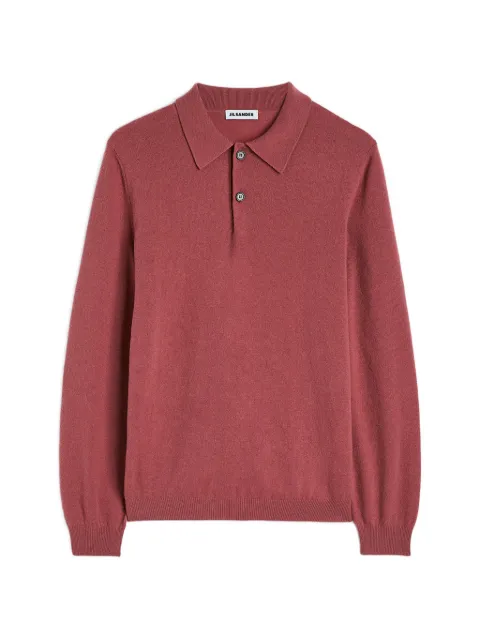 Jil Sander long-sleeve knitted polo shirt