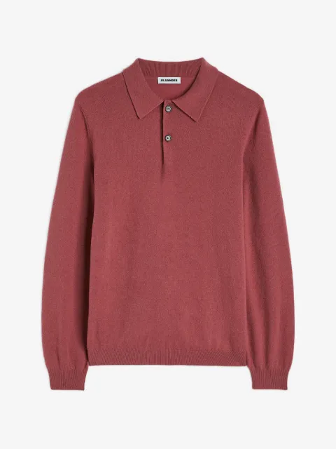 Jil Sander long-sleeve knitted polo shirt