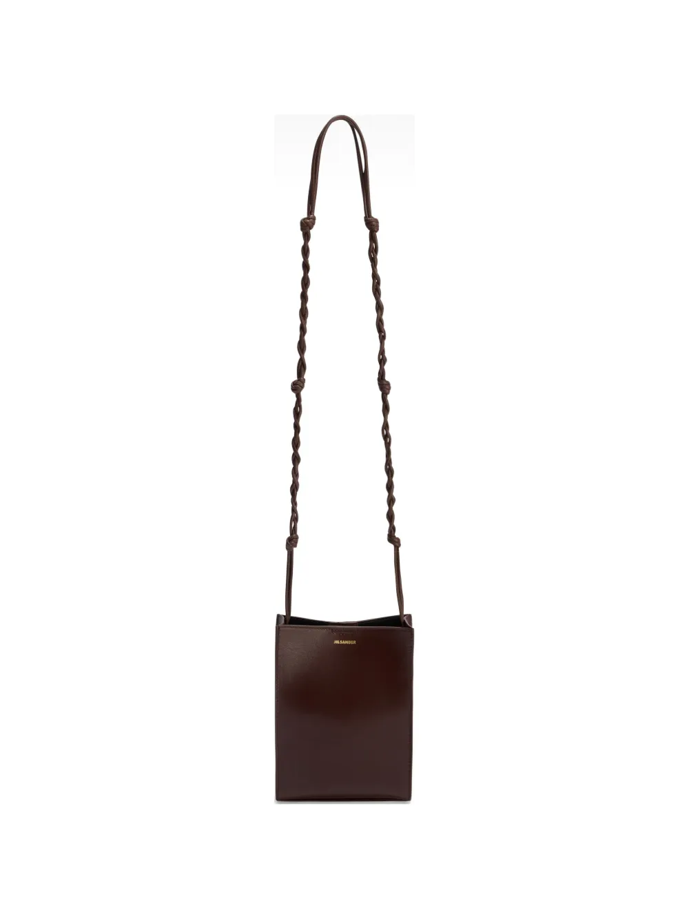 Jil Sander Tangle leather cross body bag - Rosso
