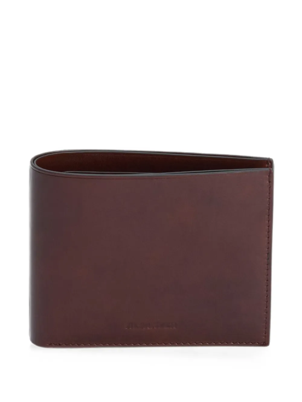 Jil Sander logo-detail wallet - Marrone