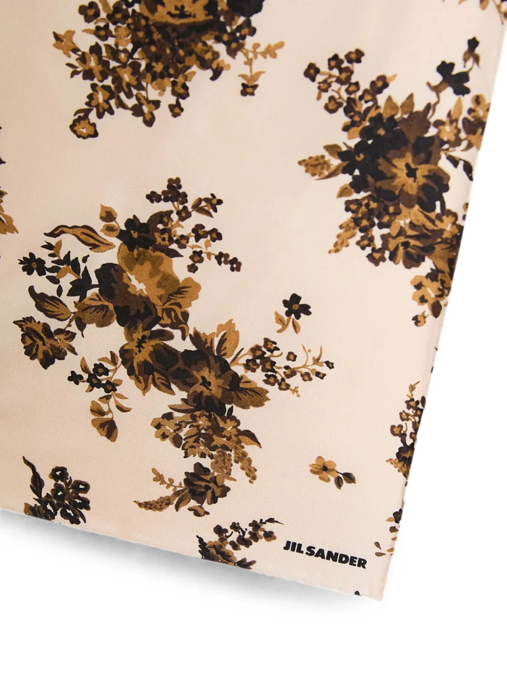 Jil Sander Sjaal met bloemenprint Roze