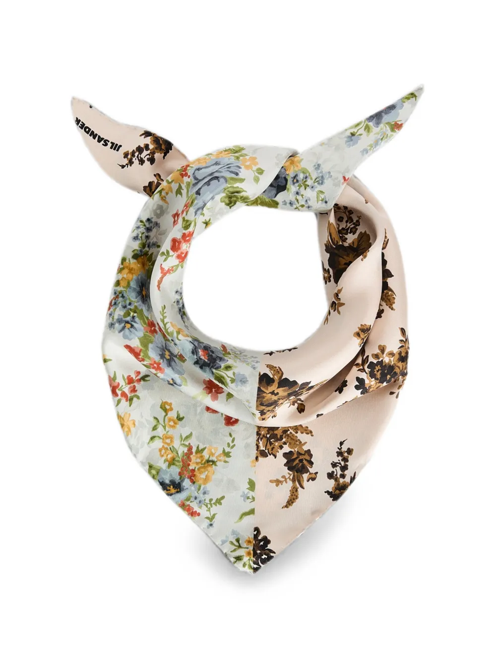Jil Sander Sjaal met bloemenprint Roze