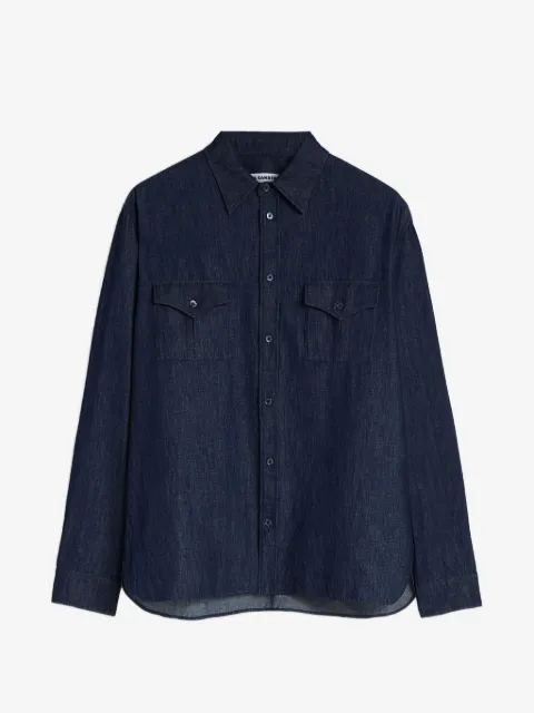 Jil Sander 钱布雷布棉衬衫