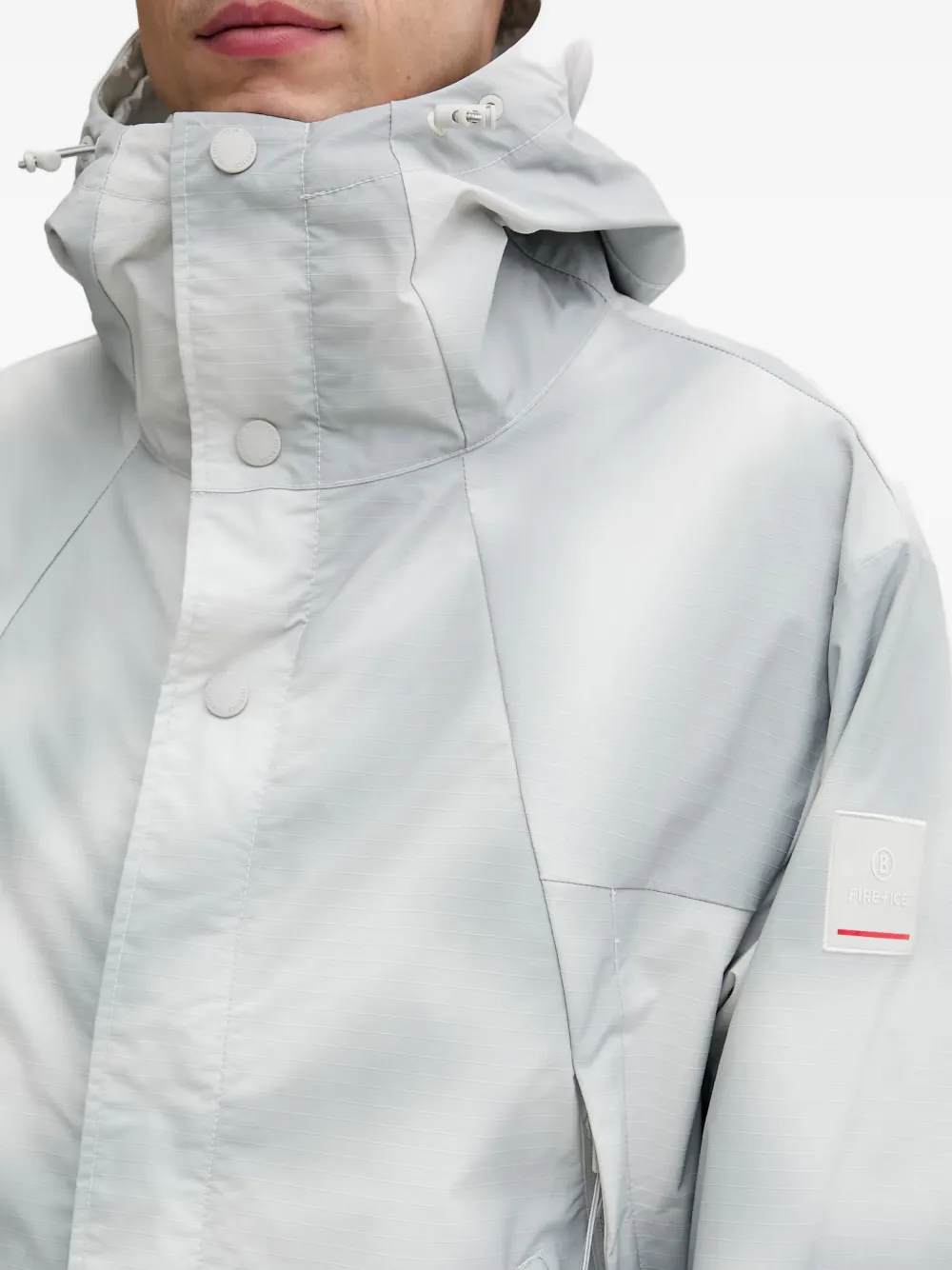 BOGNER FIRE+ICE Lior ripstop jack met capuchon Grijs