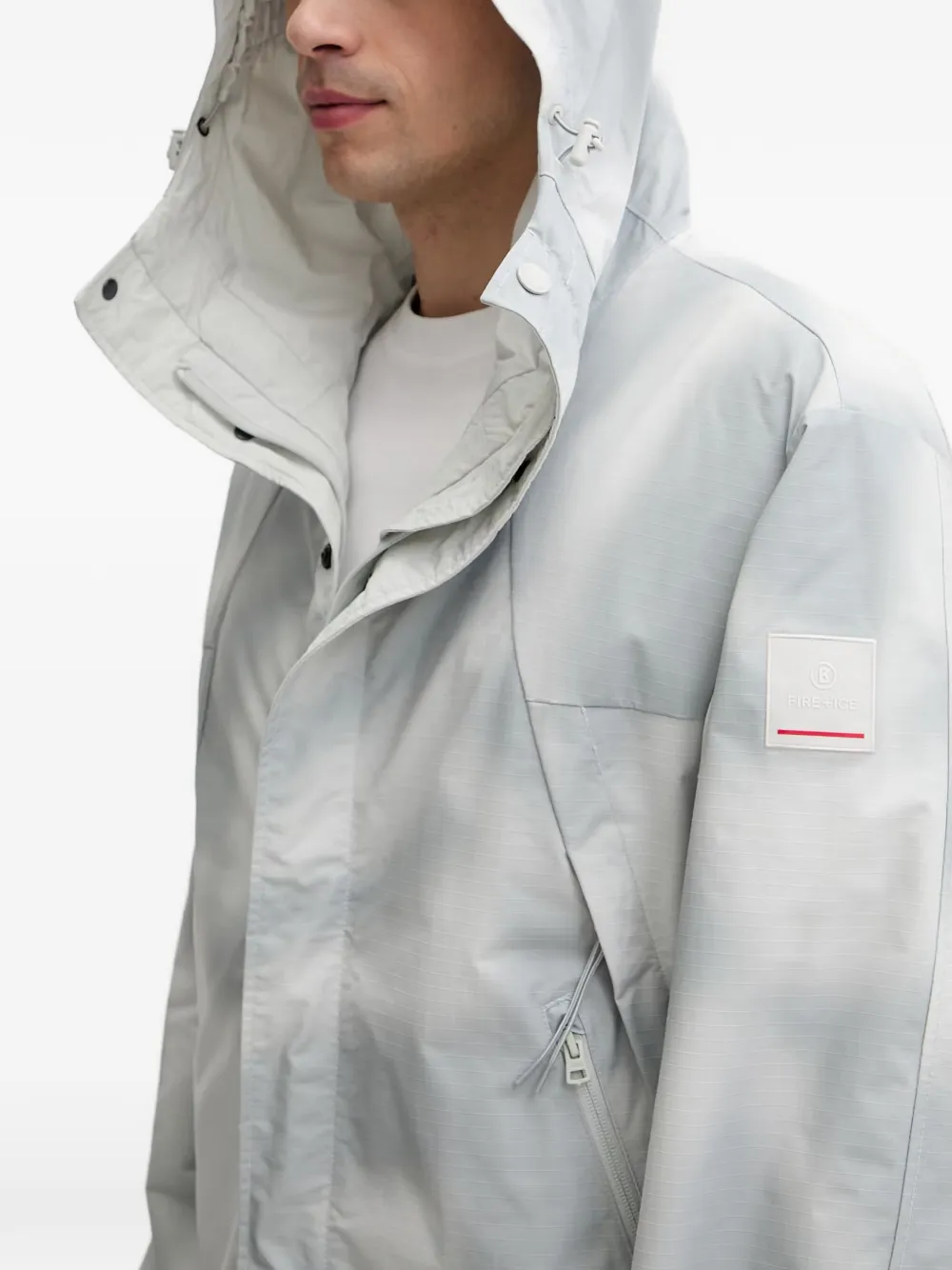 BOGNER FIRE+ICE Lior ripstop jack met capuchon Grijs