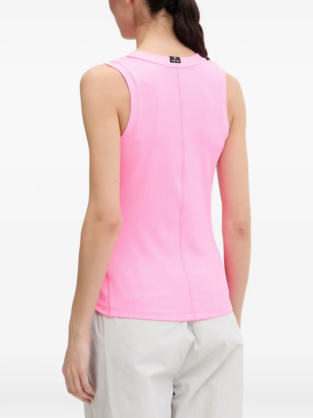 BOGNER FIRE+ICE Manya geribbelde tanktop met logopatch Roze