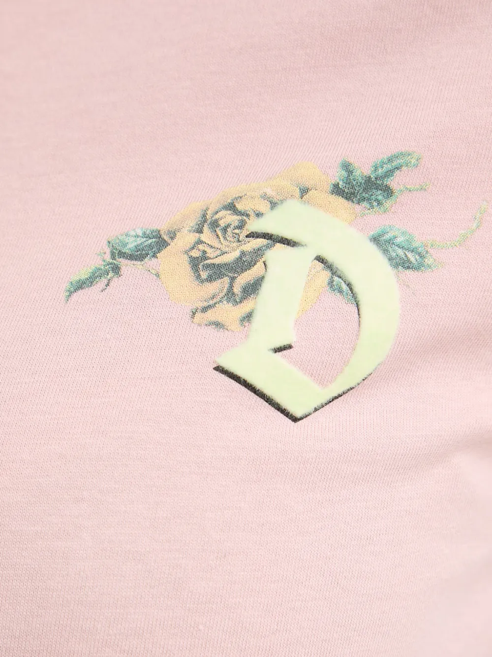 Diesel T-shirt met logopatch Roze