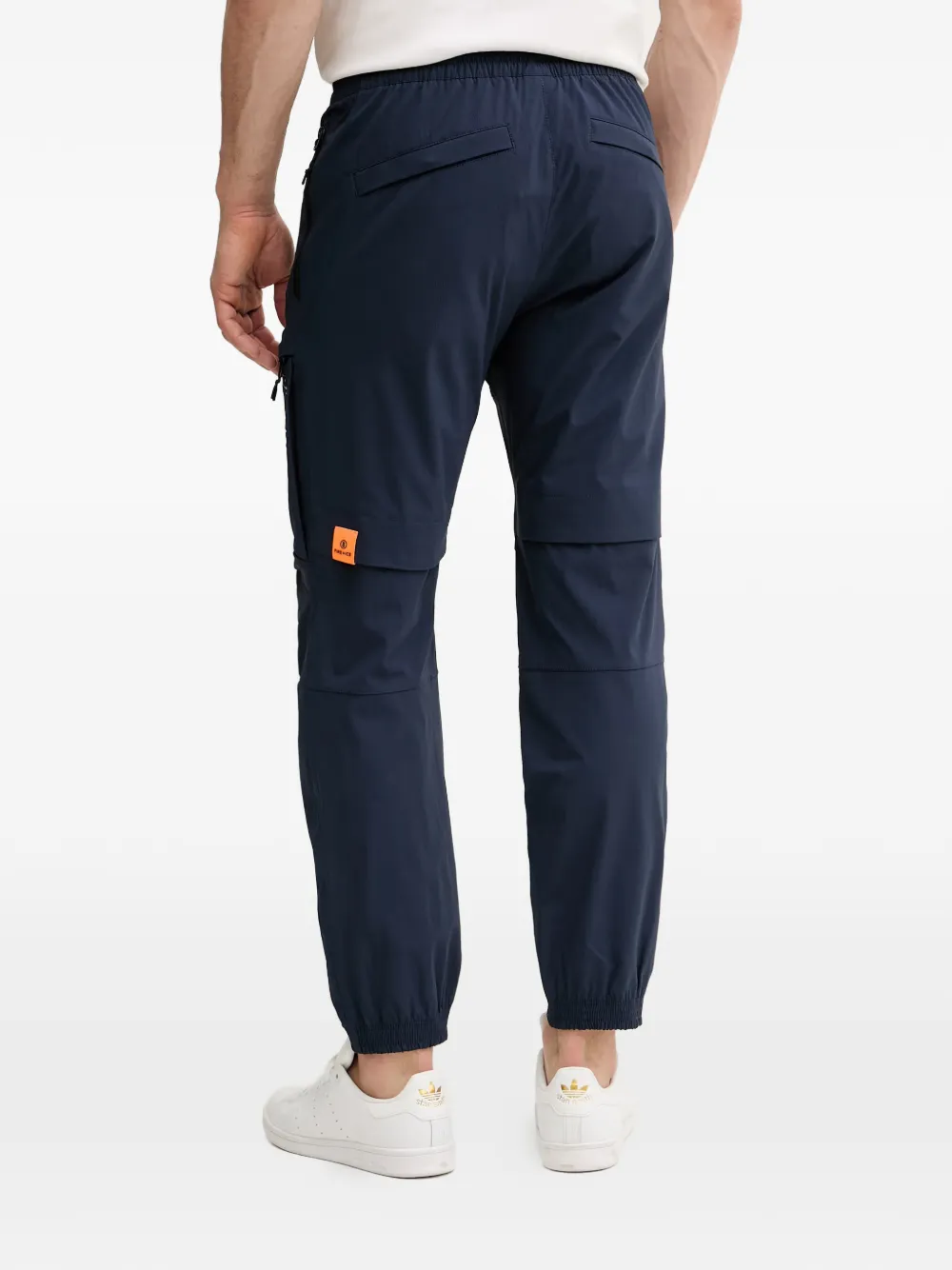 BOGNER FIRE+ICE Ludwig trainingsbroek met elastische cuffs en logopatch Blauw