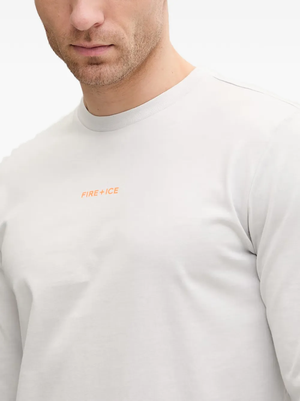 BOGNER FIRE+ICE T-shirt met logoprint Grijs
