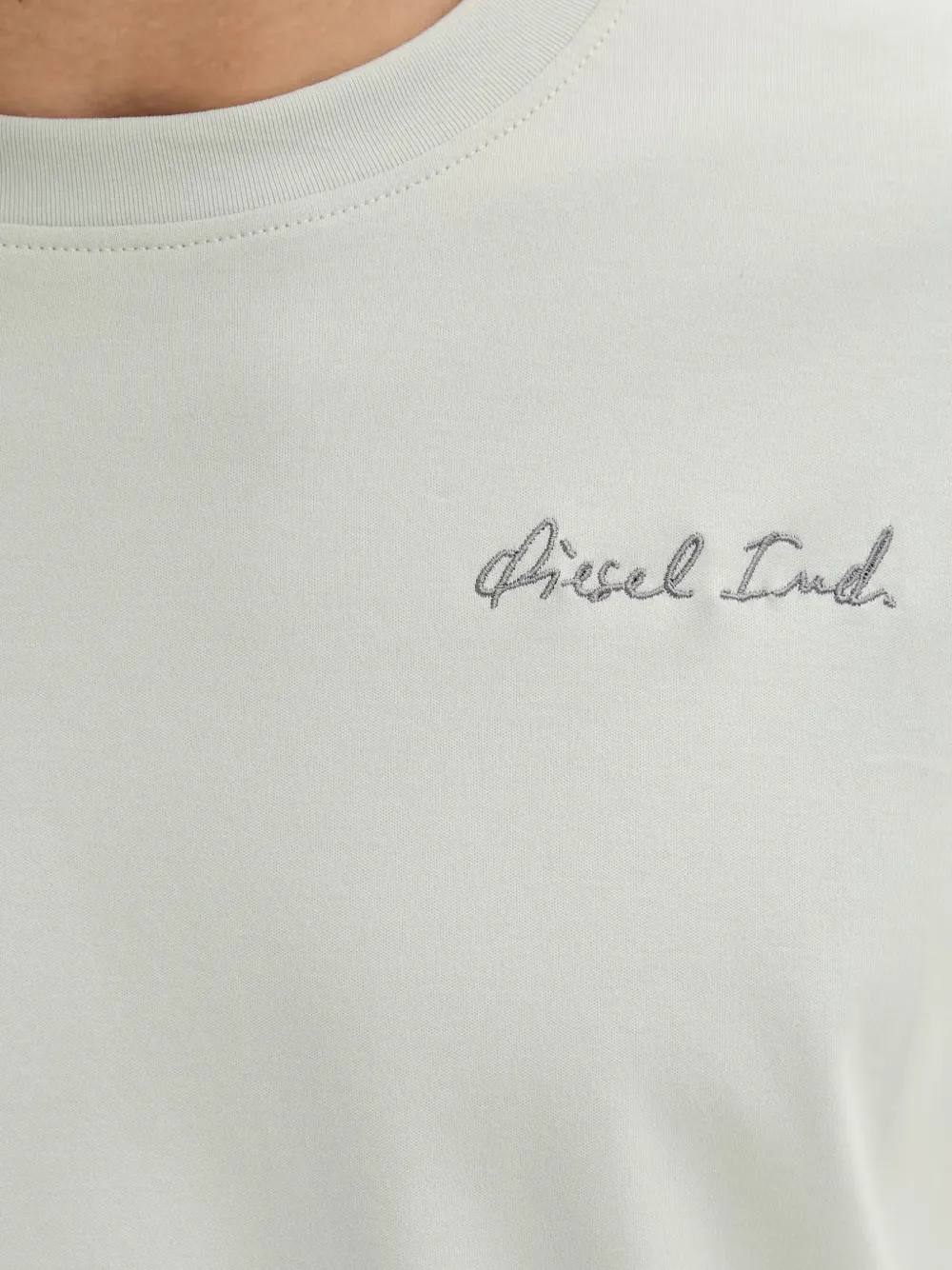 Diesel T-shirt met logoprint Groen